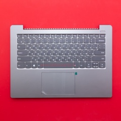 Клавиатура для ноутбука Lenovo 330S-14IKB серая с серым топкейсом